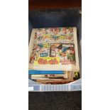 BOX OF BOOKS AND COMICS