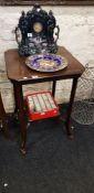 ANTIQUE INLAID ROSEWOOD TABLE