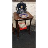 ANTIQUE INLAID ROSEWOOD TABLE