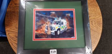 PSNI LANDROVER PRINT