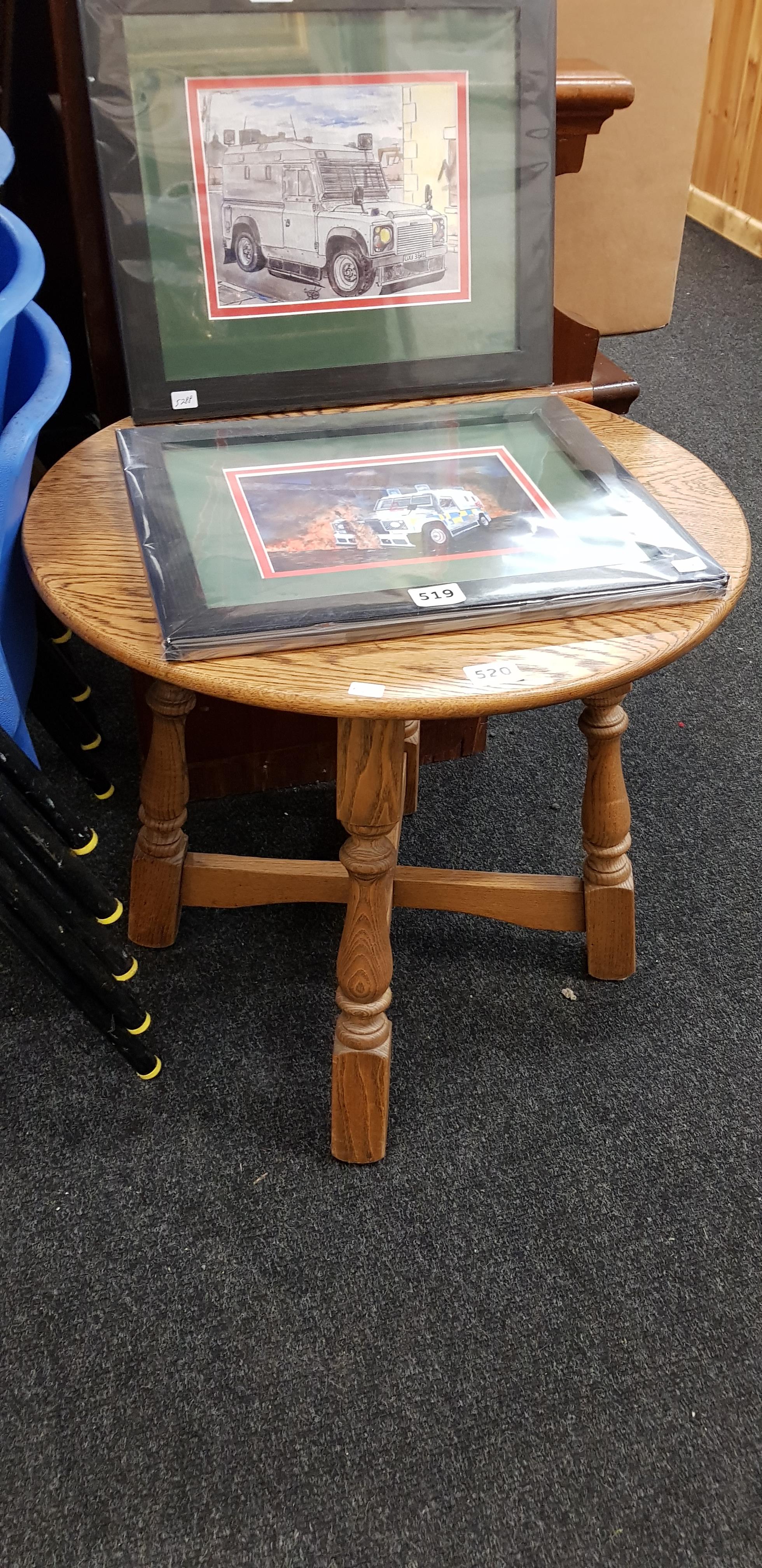 OAK CIRCULAR COFFEE TABLE