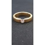 HEAVY 18 CARAT GOLD DIAMOND GENTS RING WITH CIRCA QUARTER CARAT OF DIAMONDS