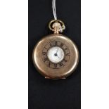 HALF HUNTER ROLLED GOLD WALTHAM POCKET WATCH