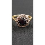18CT GOLD SAPPHIRE AND DIAMOND RING
