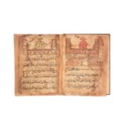 Section of a Caucasian Qur'an, manuscript on paper [likely Daghistan, dated 1153 AH (1740 AD)]