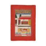 Tanka Ragini Megh Malhar, miniature on card, Amber school [India (Mewar), early 18th century]