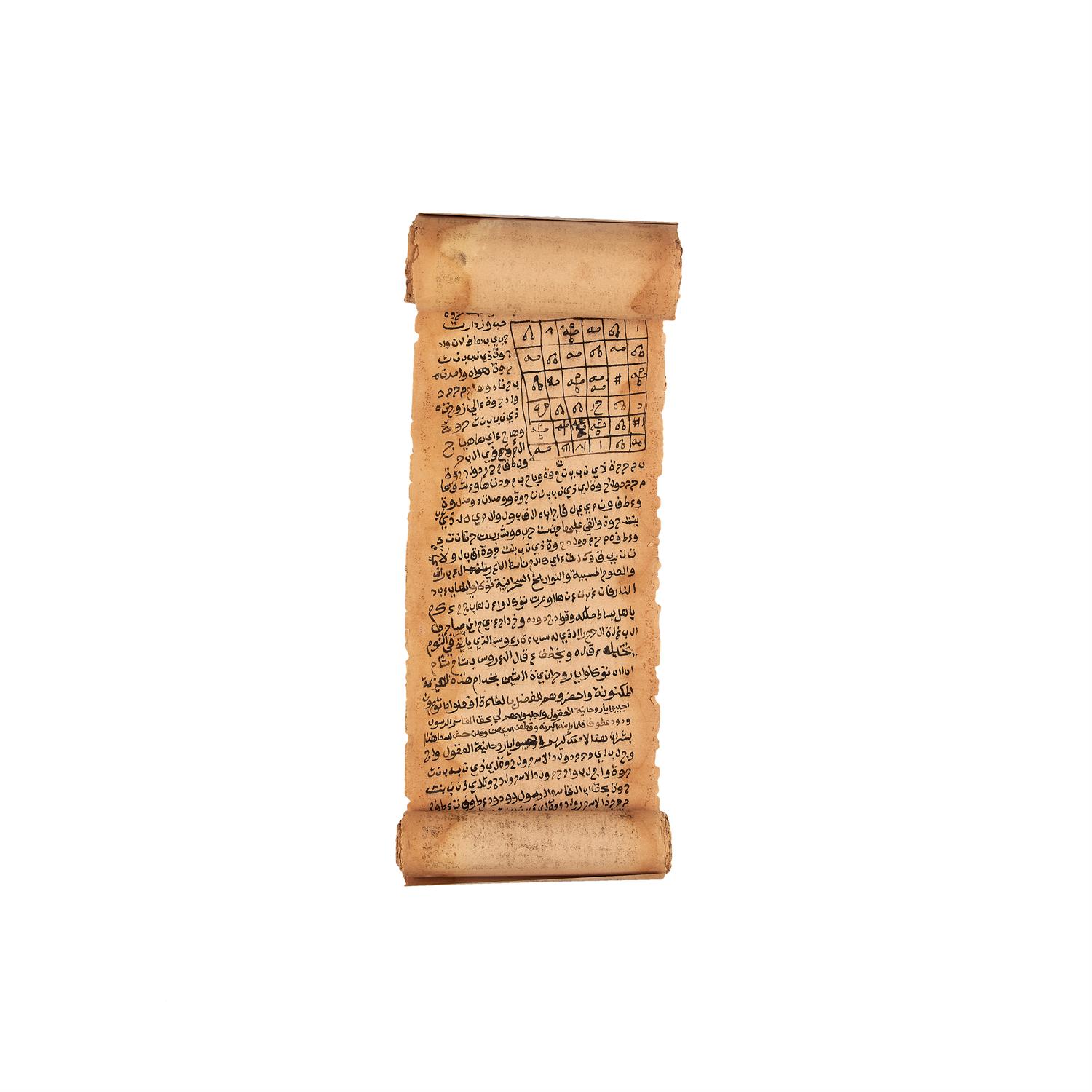 A lengthy talismanic scroll, manuscript on paper [probably Egypt, 18th century] - Image 3 of 3