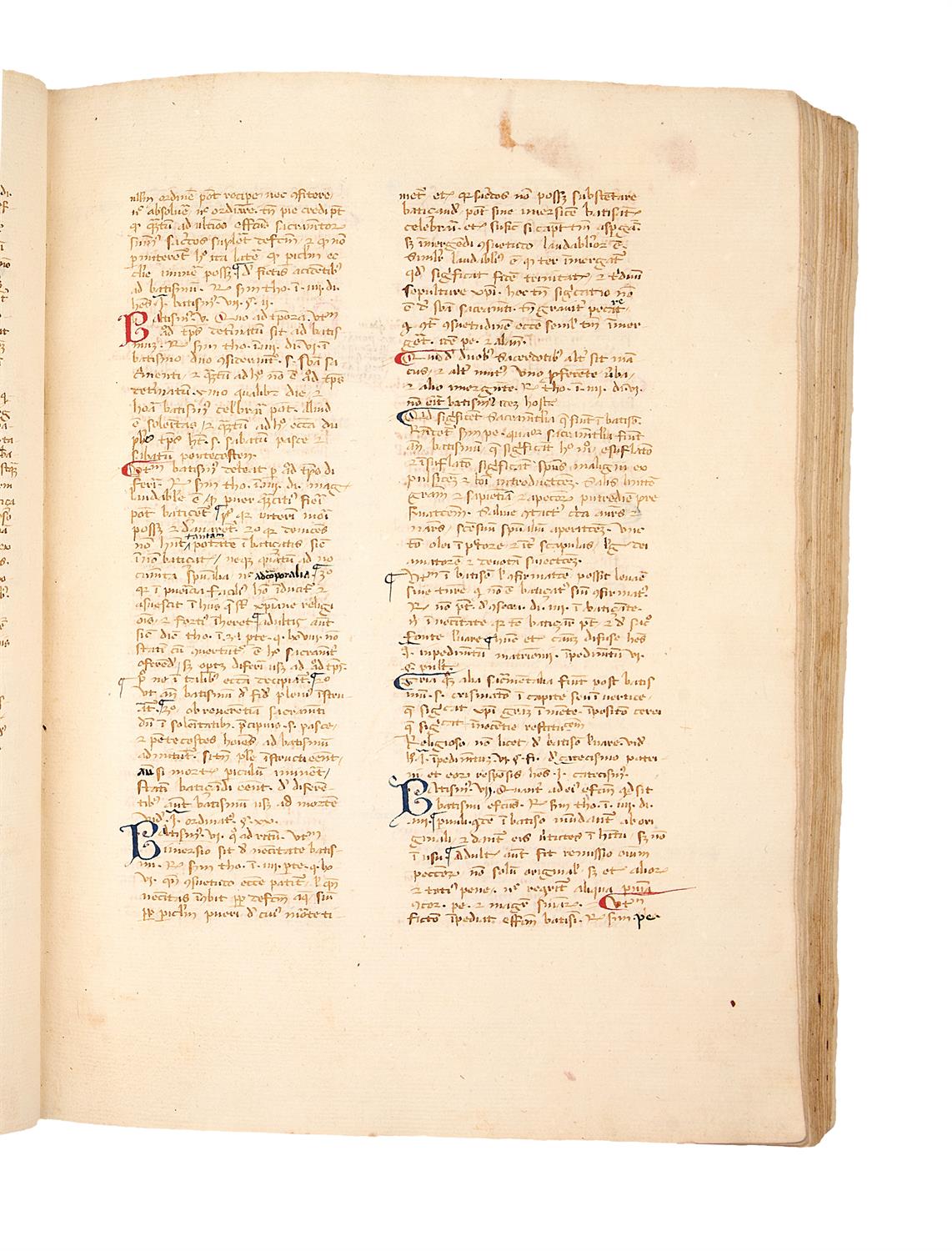 Ɵ Bartholomeus de Sancto Concordio, Summa, in Latin, manuscript on paper [Italy, fifteenth century] - Image 5 of 7