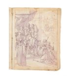 Drawings for the legend of St. Placidus, pen and wash on paper [southern Germany, late 17th century]