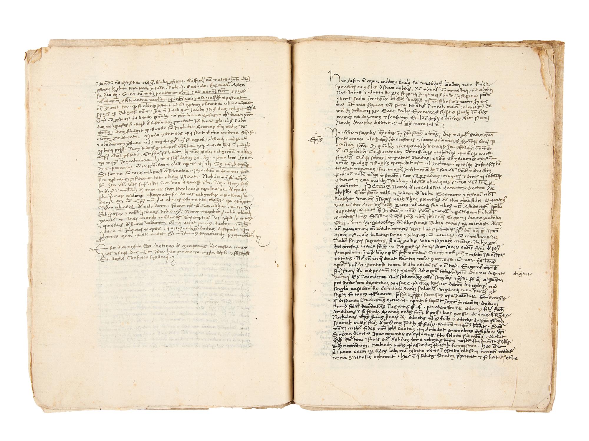 Ɵ Giovanni da Capestrano, Legal opinions, in Latin, manuscript on paper [Italy, 15th century] - Image 3 of 4