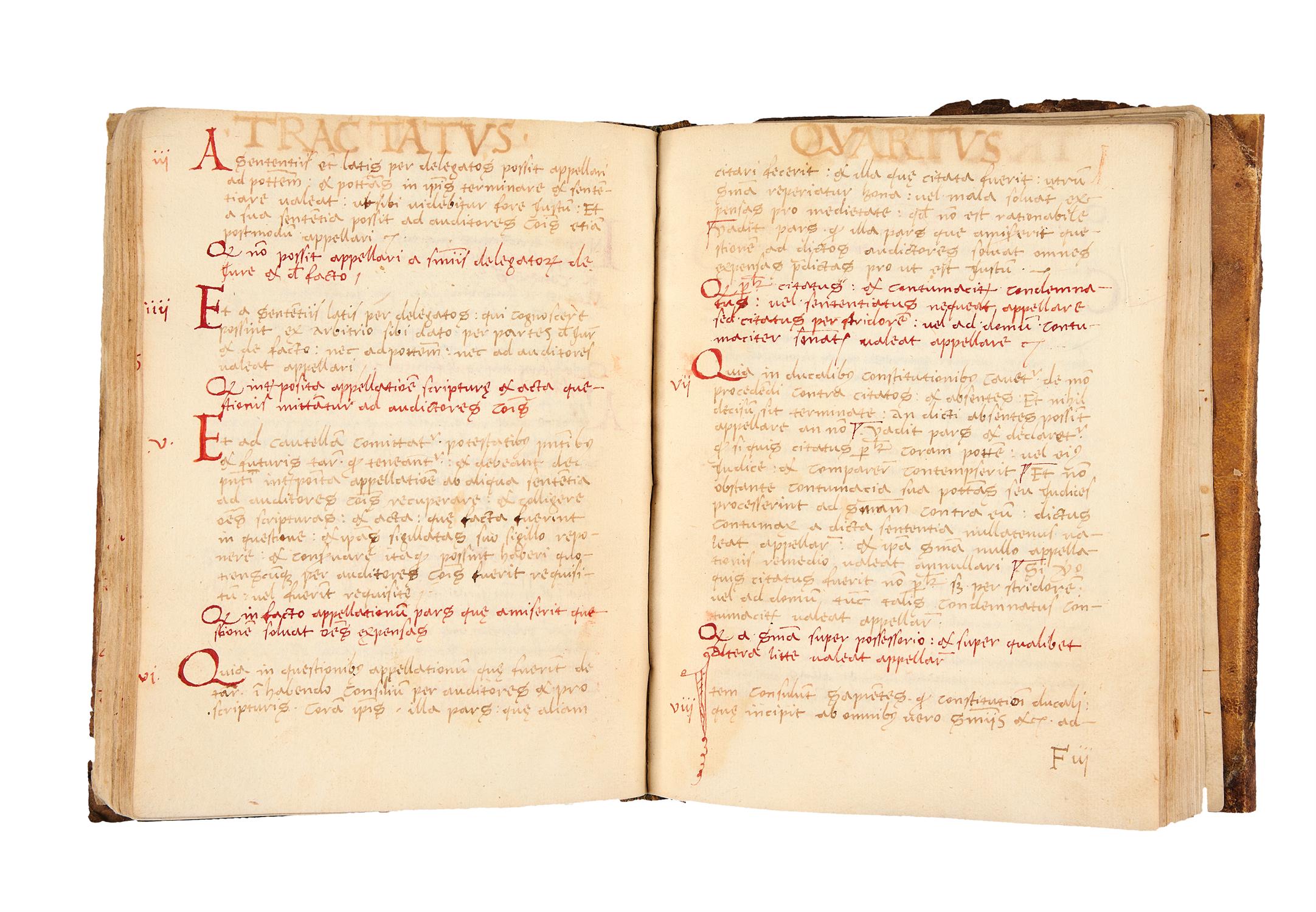 Ɵ Manual of the laws of the Venetian republic, in Latin, manuscript on paper [Veneto, c.1500] - Image 7 of 8