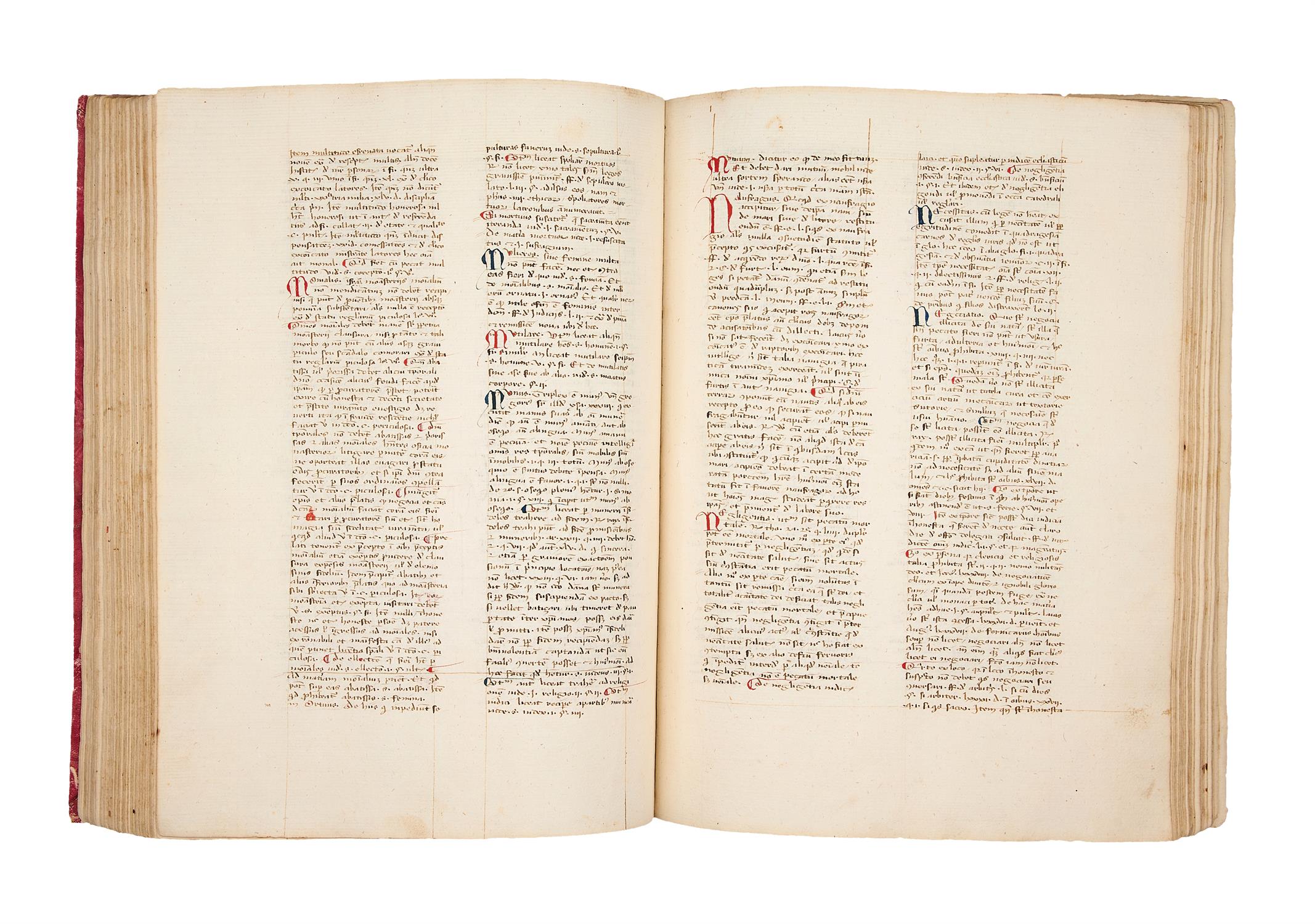 Ɵ Bartholomeus de Sancto Concordio, Summa, in Latin, manuscript on paper [Italy, fifteenth century] - Image 7 of 7