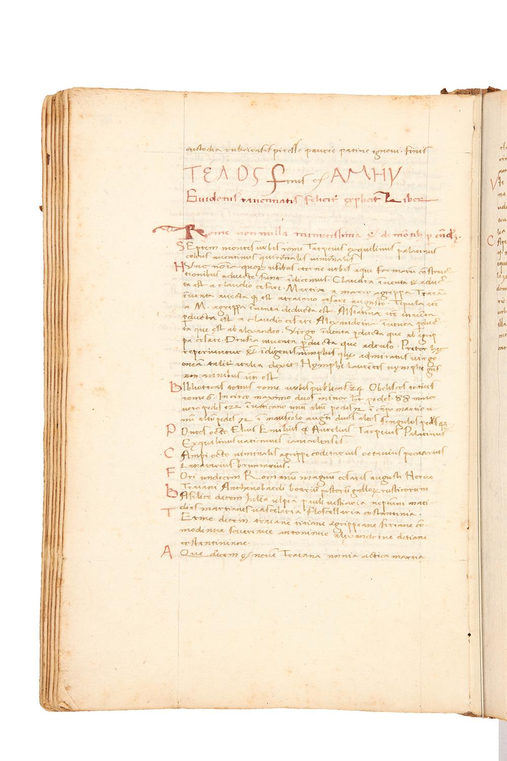 Geographical compendium with Vibius Sequester and other authors, manuscript on paper [Italy, c.1477] - Image 6 of 6