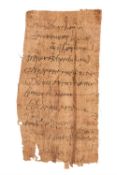 Fragments of two letters in Greek, manuscripts on papyrus [Egypt, fourth to sixth century AD]