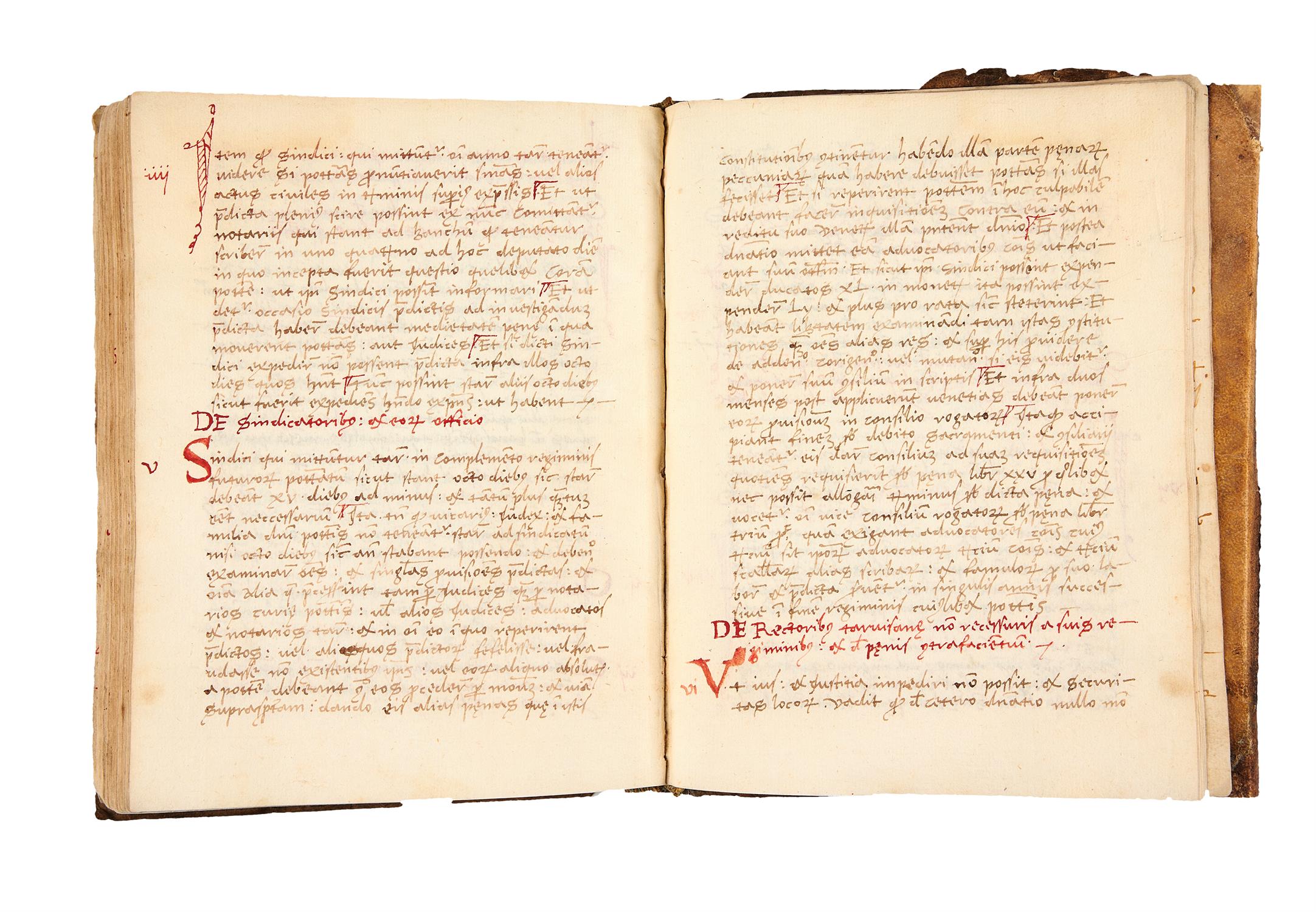 Ɵ Manual of the laws of the Venetian republic, in Latin, manuscript on paper [Veneto, c.1500] - Image 8 of 8