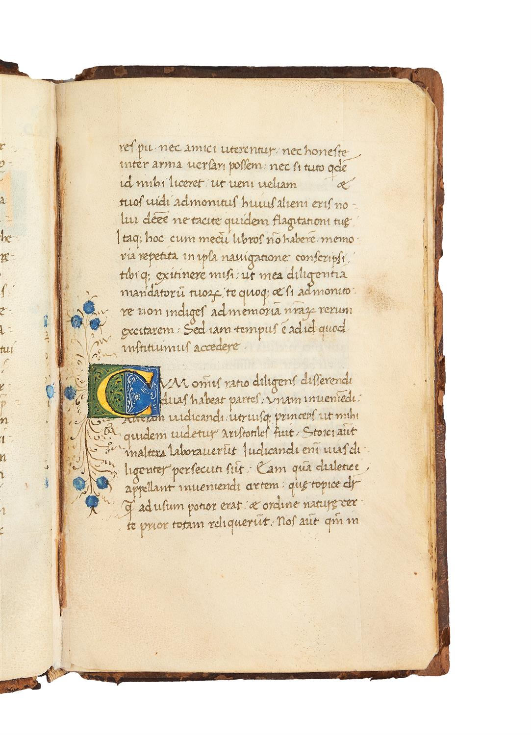 Ɵ Cicero, Topica, in Latin, humanist manuscript on parchment [Italy (Florence), mid-15th century] - Image 3 of 5