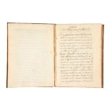 Lorenzo Zanardi, Compendio del Tratterimento, in Italian, manuscript on paper [Italy, 18th century]