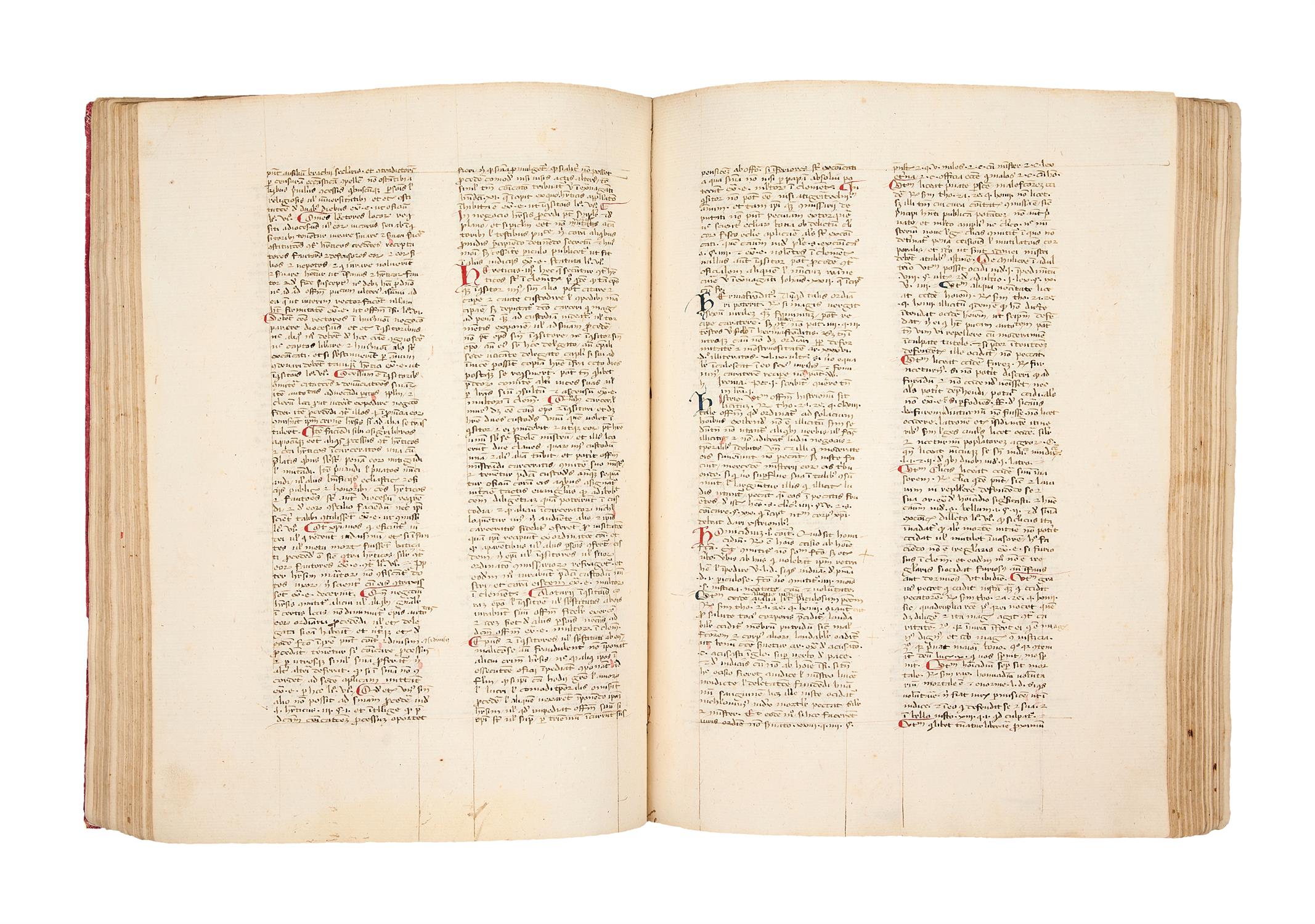 Ɵ Bartholomeus de Sancto Concordio, Summa, in Latin, manuscript on paper [Italy, fifteenth century] - Image 6 of 7