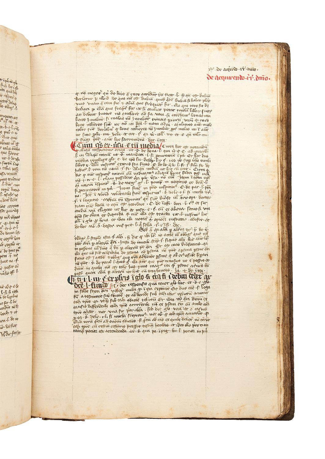 Ɵ Legal compendium, manuscript on paper [Italy, late 14th century or the early 15th century] - Image 4 of 6