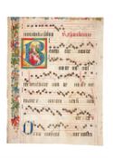 The Trinity, leaf from manuscript choirbook [southern Germany, 2nd quarter of the 16th century]