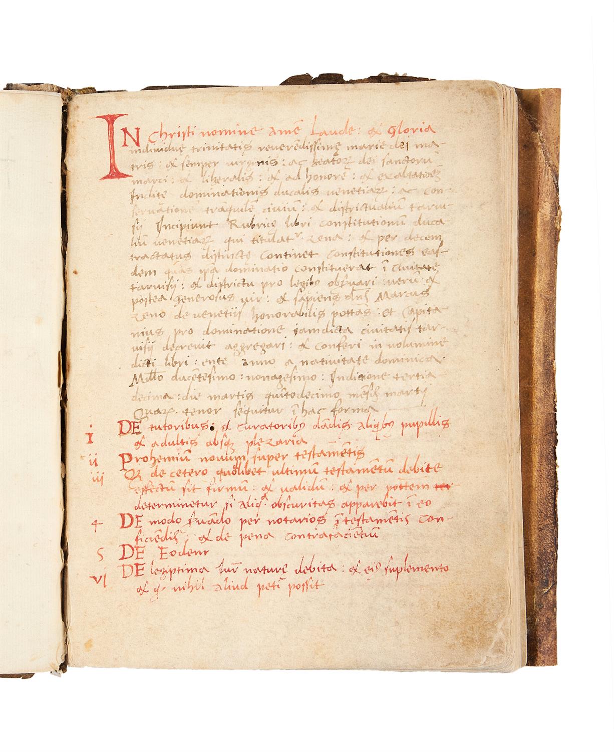 Ɵ Manual of the laws of the Venetian republic, in Latin, manuscript on paper [Veneto, c.1500]