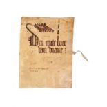 Fragment of a 'Rente Boec' for Viane, manuscript on paper [East Flanders, late 15th century]