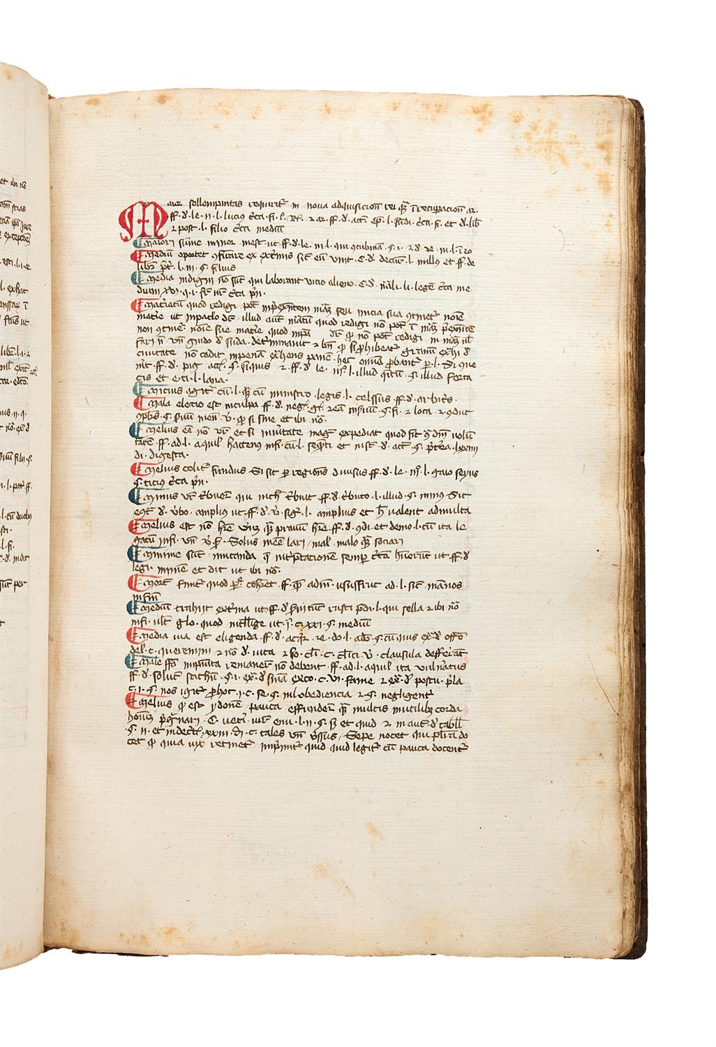 Ɵ Legal compendium, manuscript on paper [Italy, late 14th century or the early 15th century] - Image 3 of 6