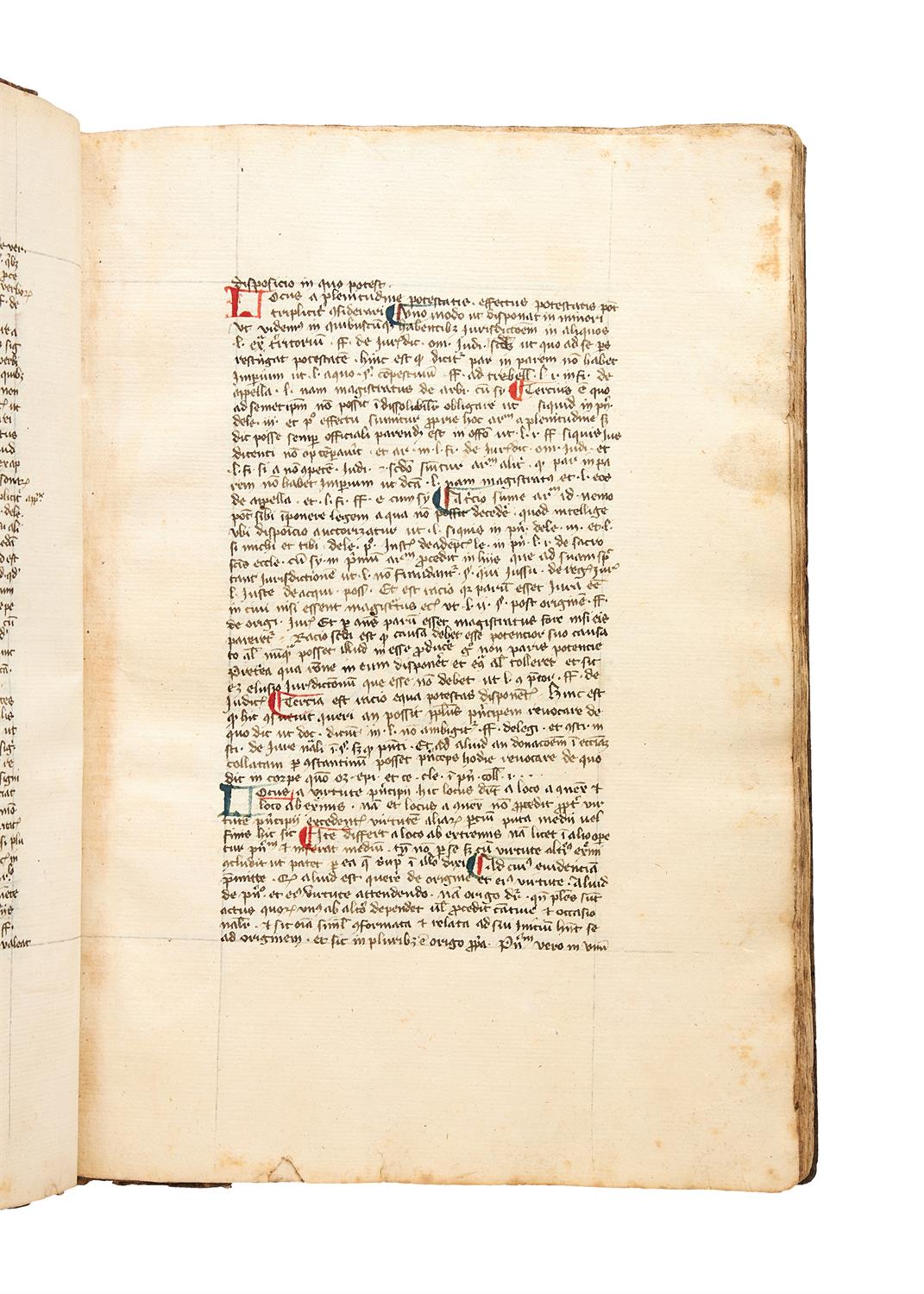 Ɵ Legal compendium, manuscript on paper [Italy, late 14th century or the early 15th century] - Image 2 of 6