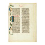 Ɵ Bohemian Bible, in Latin, manuscript on parchment [Bohemia (probably Prague), c. 1430]