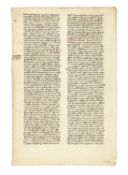 Ɵ Commentary on Cato, Distichs I:19-20, in Latin, manuscript on paper [Italy, 15th century]