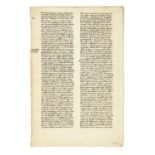 Ɵ Commentary on Cato, Distichs I:19-20, in Latin, manuscript on paper [Italy, 15th century]