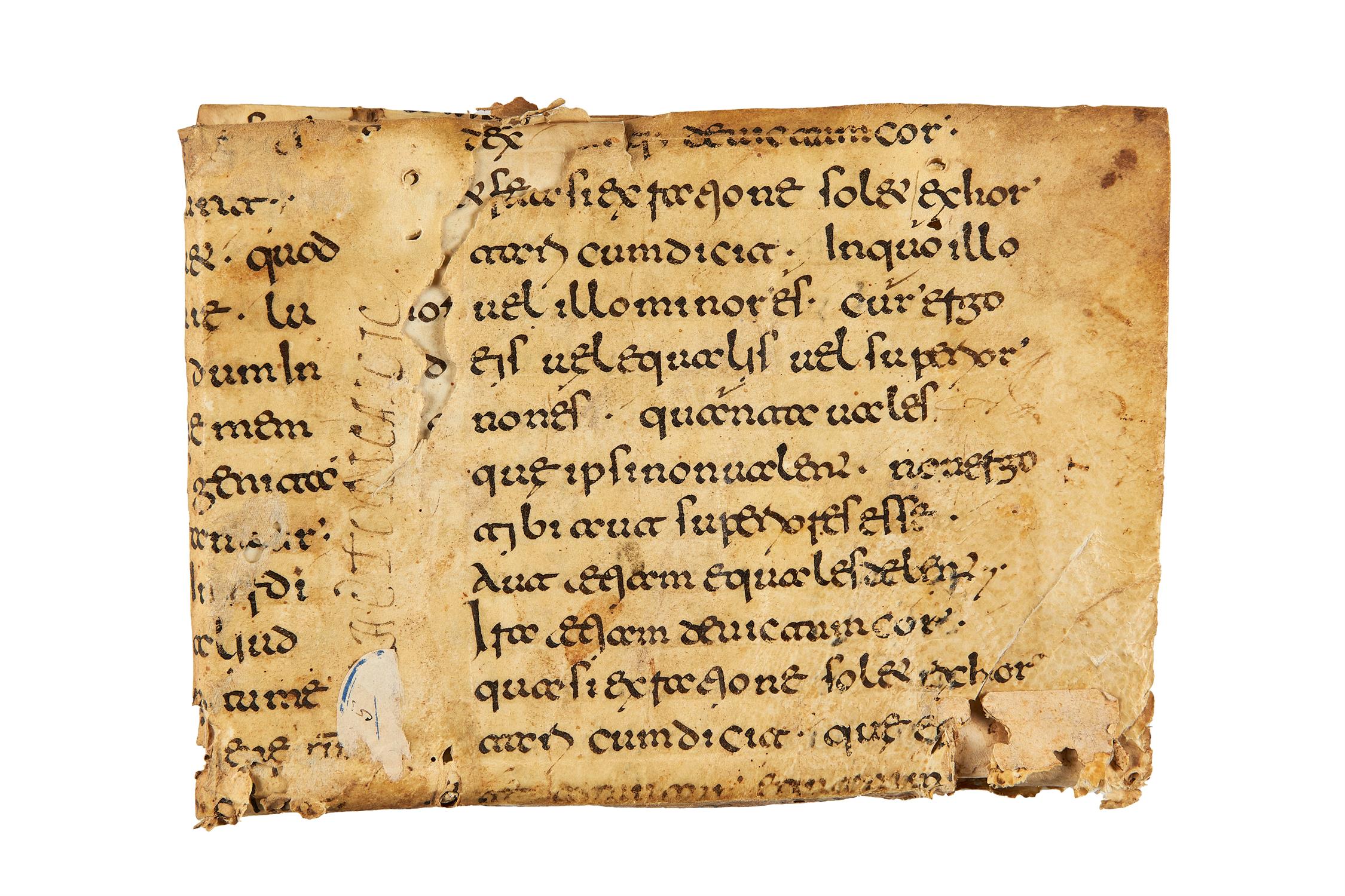 Gregory the Great, Moralia in Job, in Latin, manuscript on parchment [Southern Italy, 11th century] - Image 2 of 2