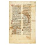 Homilies, in Latin, manuscript on parchment [northern Italy (perhaps the Veneto), c. 1200]