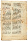 Ɵ Passional, with an animal initial, manuscript in Latin, on parchment [Southern Italy, c. 1100]