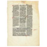 Ɵ Glossed Bible, in Latin, manuscript on parchment [Northern France, 13th century]