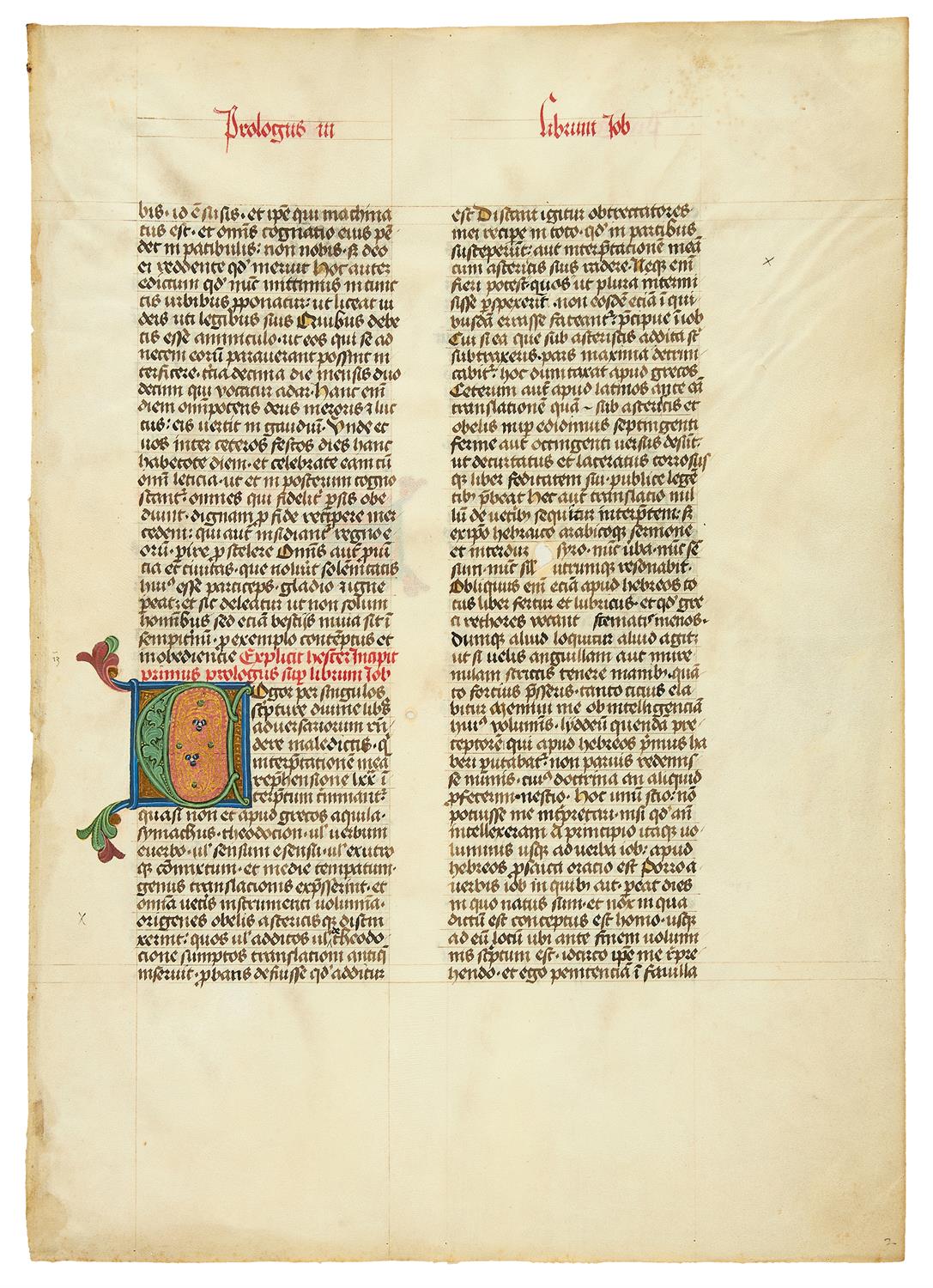 Ɵ Bible manuscript on parchment [Austria or southern Germany, second half of fifteenth century]