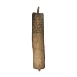 Quranic writing board, ink on wooden panel with handle [probably Somalia, early twentieth century]