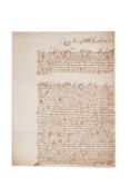 Two prayers ascribed to King Charles I, in Early Modern English, manuscript on paper