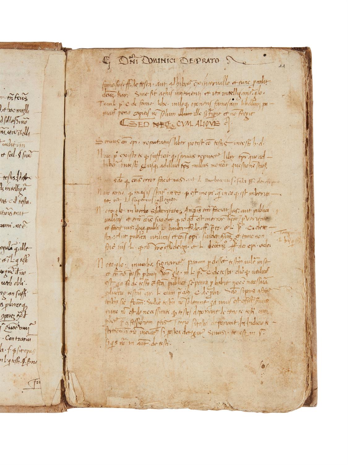 Ɵ Legal compendium, drawing on Justinian, Institutiones, and Bartolo da Sassoferrato, - Image 2 of 4