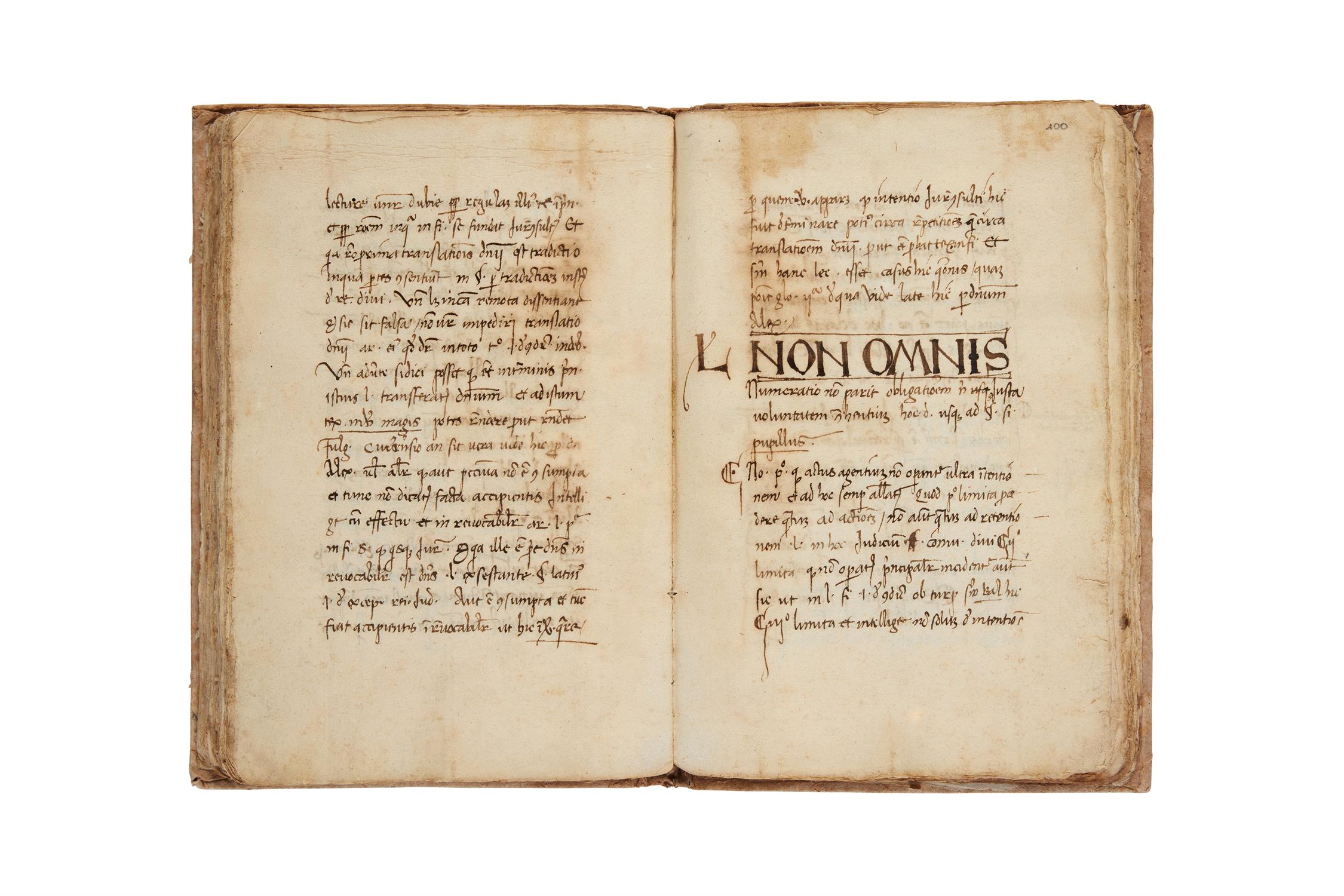 Ɵ Legal compendium, drawing on Justinian, Institutiones, and Bartolo da Sassoferrato, - Image 4 of 4