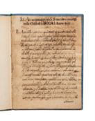Ɵ Li avvenimenti delli straccioni occorso nella città di Lucca l'anno 1531, in Italian, manuscript