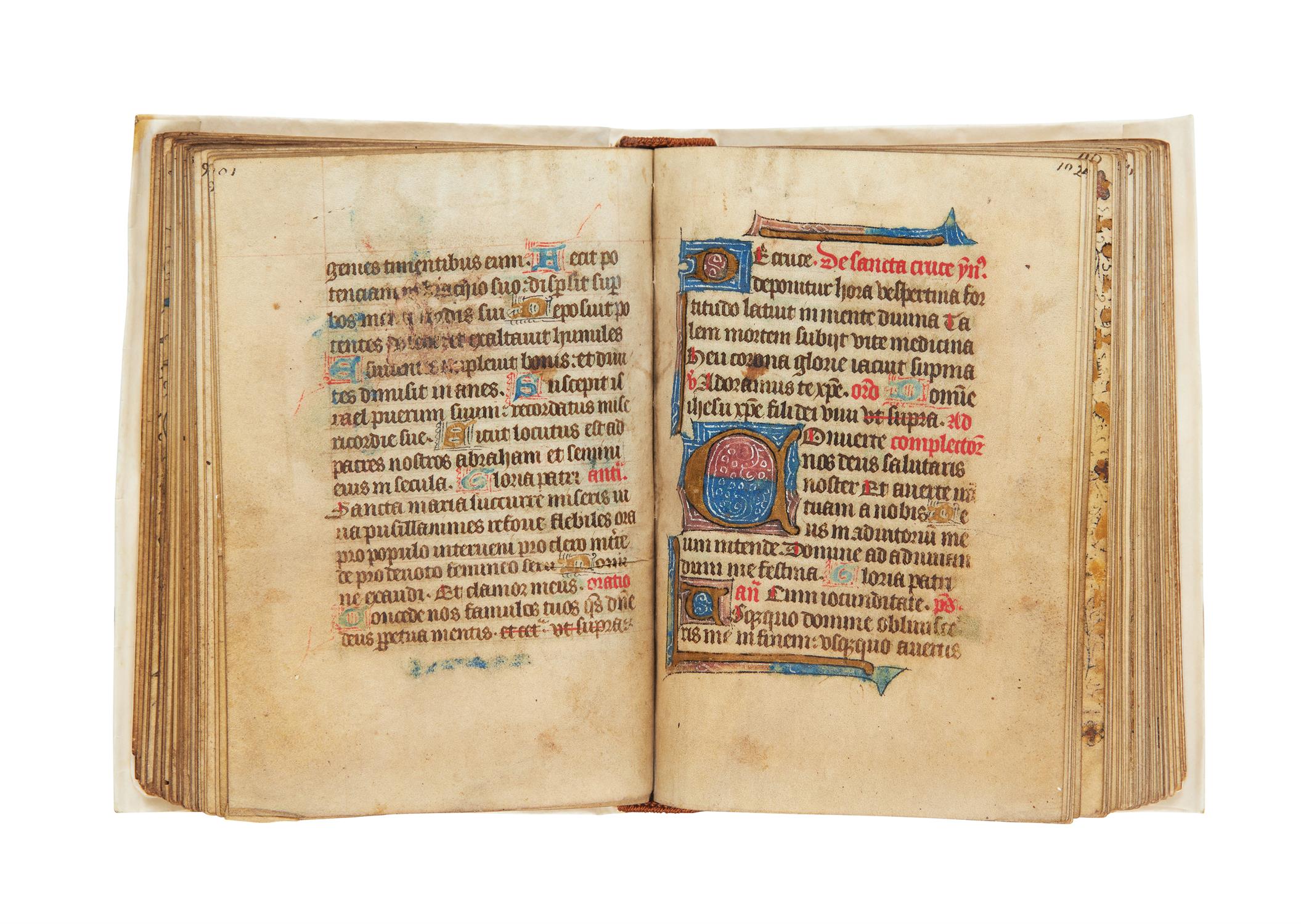 Ɵ Book of Hours, Use of Sarum, in Latin with Middle English inscription, illuminated manuscript - Image 4 of 5