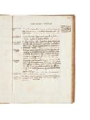 Ɵ Two volumes containing collections of mottos and notes on ethics, in Italian, manuscripts on paper