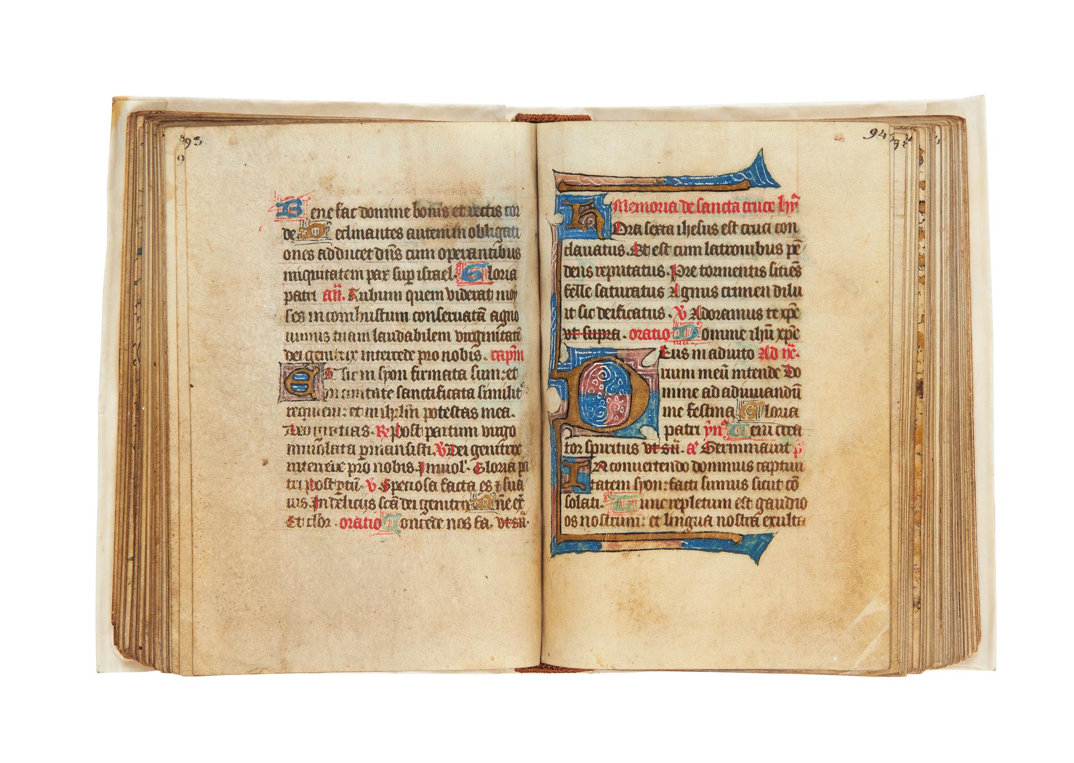 Ɵ Book of Hours, Use of Sarum, in Latin with Middle English inscription, illuminated manuscript - Image 3 of 5