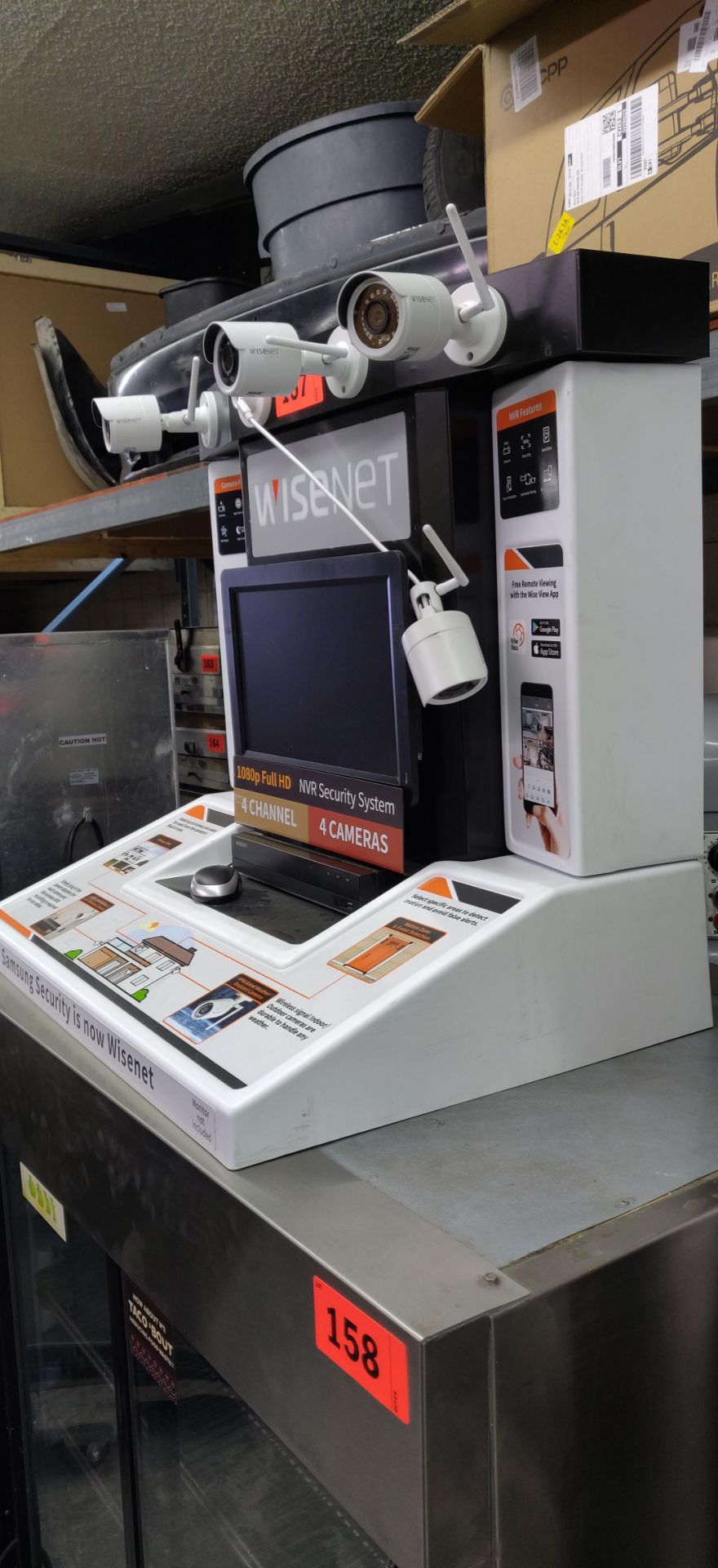 WISENET NVR SECURITY SYSTEM STORE DISPLAY UNIT - Image 2 of 3