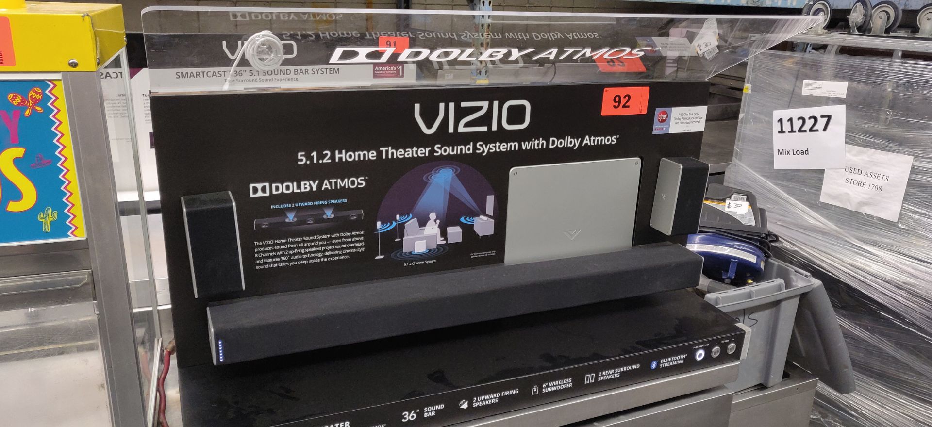 VIZIO SOUND BAR SMARTCAST 5.1.2 SURROUND SOUND SYSTEM (DISPLAY MODEL)