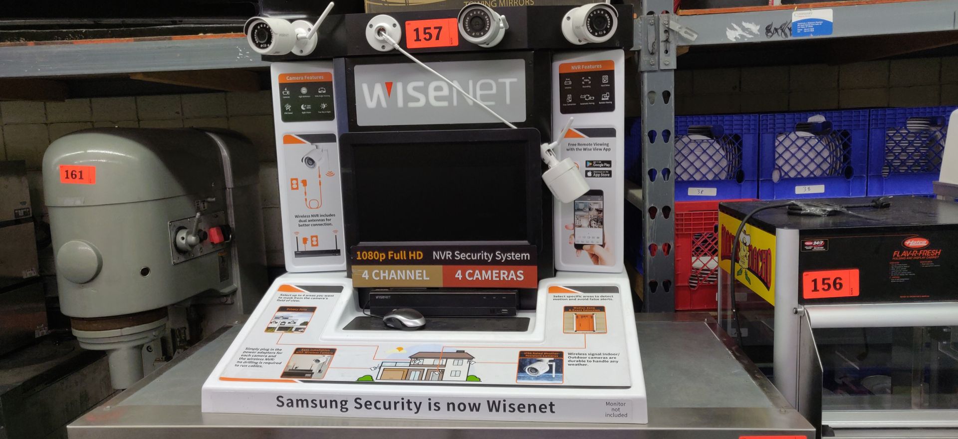 WISENET NVR SECURITY SYSTEM STORE DISPLAY UNIT