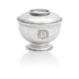 A George I Britannia standard silver sugar bowl and cover by William Fleming, London 1719
