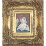 British School, circa 1830 Two portrait miniatures portraying a lady and gentleman