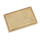 A 9ct gold cigarette case by J.C.Vickery